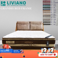 Bed Frame Grandis  Katil Queen Size / King Size / S.Single Size/ Single Size