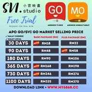 [Android Only] SVI GO SVI MO APO GO APO MO IPTV Monthly Subscription Unlimited Switch Devices Instant Send Code