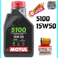 MOTUL 5100 15W50 SEMI SYNTHETIC 1L ESTER TECHNOLOGY