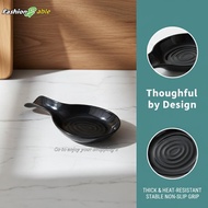 FAMY Large Ceramic Kitchen Spoon Rest Heat Resistant Cooking Utensil Holder for Home Coffee Corner F