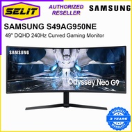 SAMSUNG S49AG950NE 49" DQHD 240Hz Curved Gaming Monitor With Quantum Mini-LED LS49AG950NEXXS [Selit Trading]