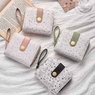 Simple Japanese Wallet Female Short Thin Small Foldable Student Wallet 2025 Cute Niche Coin Card Hol