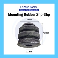 (3 pcs / 4 pcs) Aircond Compressor Mounting Rubber Stand Outdoor Unit Compressor 1hp 1.5hp 2hp 2.5hp