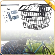 [Lsllb] Bike Storage Basket with Cover Cargo Container Generic for Folding Bikes
