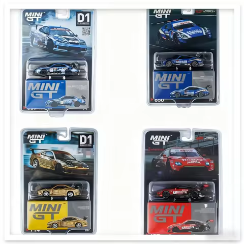 In Stock 1/64 MINI GT Porsche 963 #75 2023 Car Models Alloy Die-Casting Collectible Model Car Collec