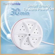 Clark Carrida เครื่องซักมินิเทอร์โบแบบพกพา,เครื่องซักผ้าไฟ USB สำหรับถุงเท้าชุดชั้นในมินิอัลตร้าโซนิกเครื่องเทอร์โบสำหรับเดินทางในบ้าน