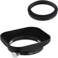 Haoge 43mm Square Metal Lens Hood Shade for Leica D-Lux 8/D-Lux 7, Panasonic Lumix L10 Camera Access