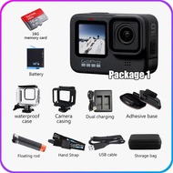 GoPro HERO 9 Black Action Camera 4K 5K with Color Front Screen Sports Cam 20MP Photos, Live Streaming Go Pro HERO 9 5k action camera