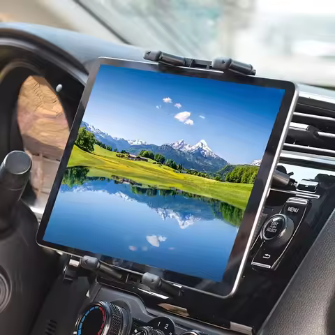 SMGXHE Universal Car Mount CD Slot GPS Car Mount for 7-12.4 Inch Tablet, CD Player Cell Phone Holder