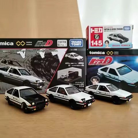 In Stock Genuine TAKARA TOMY Tomica Premium Initial D AE86 Trueno Takumi Steering View Display Box 1