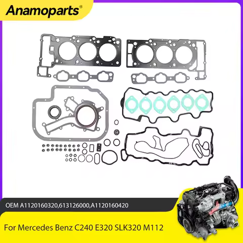 Engine Parts Cylinder Head Gasket Set Fit 2.6 L 2.8 L 3.2 L For Mercedes Benz 2.6L 2.8L 3.2L C240 E3