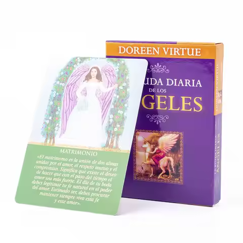 Daily Guidance From Your Angels Oracle 44 Cards Deck 10.4*7.4cm Spanish Version Fate Divination Taro