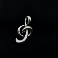 999純銀 高音譜記號墜