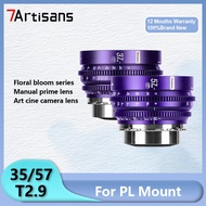 7Artisans Floral Bloom Series 37mm T2.9 57mm T2.9 Full Frame Manual Prime Lens Art Cine Camera Lens 