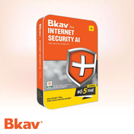 Phần mềm diệt Virus Bkav Pro Internet Security AI Bảo vệ 5 máy tính/ 1 năm