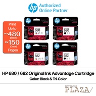 HP 682 / 680  Black or Tri-color Original Ink Cartridge for HP Deskjet Printer ( 682 Ink Cartridge / 680 Ink Cartridge )