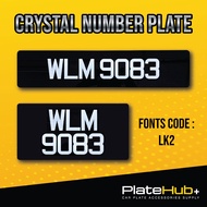 LK2_CRYSTAL CAR NUMBER PLATE / KRYSTAL KERETA NOMBOR PLATE /水晶字体车牌