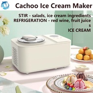 Kachu Ice Cream Maker 1200ml Large Capacity Automatic Self-Refrigerated Cone Ice Cream Maker Ice Cream Maker Gift