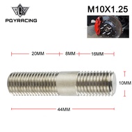 G10mm M10x1.25 Exhaust Stud 303 Stainless Steel Double End Threaded Screw PQY-DEB01