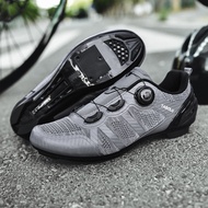 Size 36-47 Locked Road Cycling Shoes Professional Cycling Shoes Moped Cycling Shoes Hard-Soled Road Shoes Rotating Button Cycling Shoes Low-Top Cycling Shoes Lace-Free Sneakers Rubber Outdoor Cycling Shoes Professional Sne