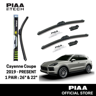 PIAA Si-Tech Silicone Wiper For Porsche Cayenne Coupe 2019 ~ Present (26" & 22")