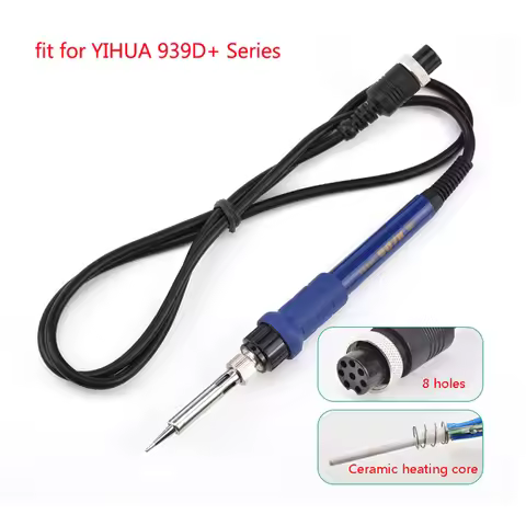 8 Holes YIHUA 907K Soldering Iron Handle 75W For YIHUA 939D+ Solder Station