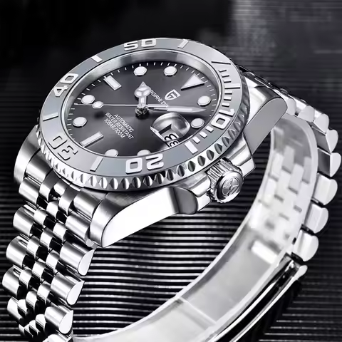 New 1651 PAGANI DESIGN Ceramic bezel Men's Watch 40MM Mechanical Watch Sapphire Glass Stainless Stee