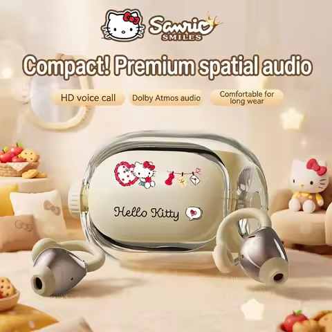 sanrio JM47 Wireless Earbuds, Kawaii Design, Clear Calls, Auto Pairing, Portable & Comfortable Headp