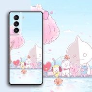 [Aimeidai] Samsung Case BT21 BTS Printed Liquid Silicone Shockproof Mobile Phone Case for Samsung S9/S10/S20/S21/S2 Series