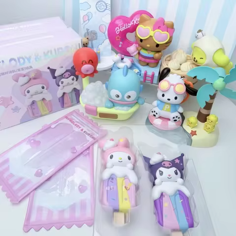 Sanrio Authentic Ambient Lighting Hellokitty Hangyodon Cinnamoroll Pompompurin Happy Holiday Collect