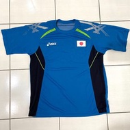 【限時出清】[日貨/二手] ASICS 亞瑟士 日本代表隊短袖T恤 (M) 日本國家隊 日本隊 古著
