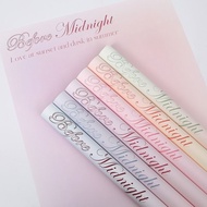 🇲🇾1Sheets 50x58CM BEFORE MIDNIGHT Waterproof Flower Wrapping Paper Bouquet Florist Wrap Wrapper Kert