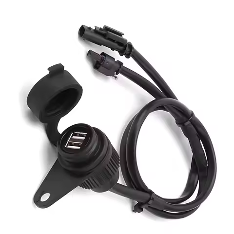 A73Q-Motorcycle USB Double Socket For BMW R1200GS R1250GS F700GS F750GS F800GS F850GS ADV Accessorie