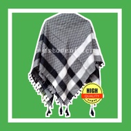 PUTIH HITAM White Head Turban / Black Head Turban / Adult Head Turban / Tassel Turban Scarf Cover / 