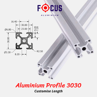 3030 Aluminium Profile 3030 30x30 Customise Length For Table Storage Rack Workbench Workstation Simu