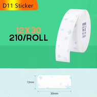 NiimBot D11/D61 Thermal Label Printer Consumable Thermal Label Tape Roll Thermal Label Sticker Ready