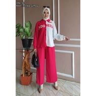 MERAH Women's Ri Hut Suit 80Y Pants Set Pants Setcel Indonesia Independent Day Women Onset Stelan 17