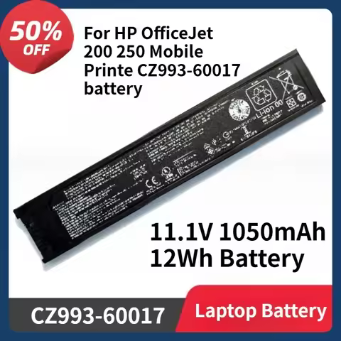 CZ993-60017 For HP OfficeJet 200 250 258 Mobile Printe M9L89A CZ993-60017 Battery 11.1V 1050mAh 12Wh
