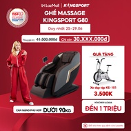 Miễn phí lắp đặt | Ghế massage KINGSPORT G80 cao cấp con lăn 3D với 12 bài tập công nghệ lọc khí Ion