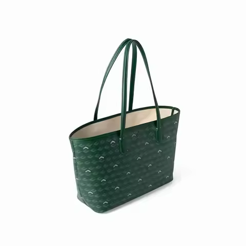 Monogram Tote Bag Large Capacity Front Pocket 2-in-1 Women's Work Commuter Shoulder Purse