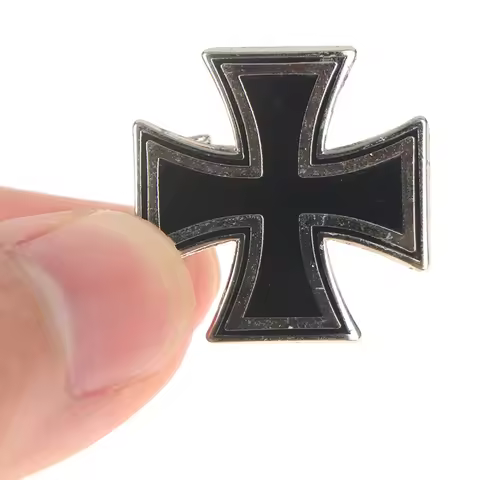 Iron Cross Chrome Metal Germany 1813 1939 Malta Virtue Symbol Medal Collection Cross Emblem Badge Pi