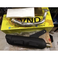 Tsukigi racing exhaust upper pipe ak777 vnd Beat delux Genio Scoopy New model ahm