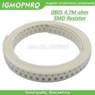 300pcs 0805 SMD Resistor 4.7M ohm Chip Resistor 1/8W 4.7M 4M7 ohms 0805-4.7M