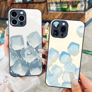 Cute and cat ice glass case for iPhone 17 16 15 14 13 12 11 8 7 6 6s 6p 7p 8p 6g 7g 8g Pro Max XR XS