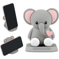 Cell Phone Stand, Elephant Design Tablet Phone Holder, Animal Smartphone Desk Holder, Lovely Animal 