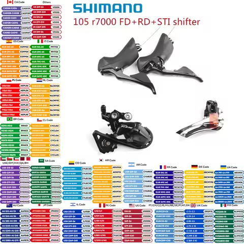 SHIMANO 105 R7000 Ultegra R8000 2x11 Speed Groupset Kit Shifter Derailleur Front Rear SS GS Origina 