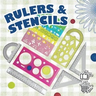 🇸🇬📦🚚 Geometry Ruler | Stencil Ruler | Spirograph | Design Ruler | Mathematical Ruler Set | Protracto