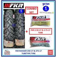 [2PCS]DUAL SPORTS *COMBO SET* FKR TYPE RANGER TUBETYPE WITH FKR TUBE *FKR MOTORCYCLE TYRE COMBO [ TA