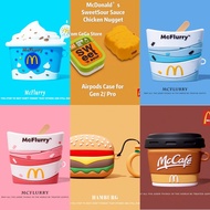 Silicone Airpods Case McDonald's Burger Airpods Case Cute Airpods 4 Case Silicone Airpods Pro 2 Case