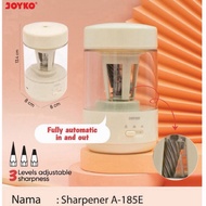 A185E Joyko Electric Pencil Sharpener Auto On OFF Cute Automatic Pencil Sharpener/ A-185E With 3 Pen
